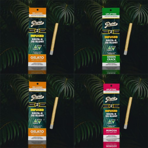 PURO CANNAGARS DELTA 8 PRE-ROLLS 2GM/400MG/2CT/12PK   